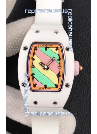 Richard Mille RM-07 Bon Bon White Ceramic Ladies 1:1 Swiss Replica Watch 