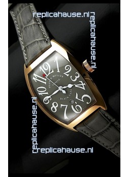 Franck Muller Geneve Casablanca Japanese Rose Gold Watch in Grey Dial