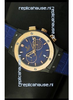 Hublot Classic Fusion Chrono Japanese Quartz Replica Watch in Blue Dial