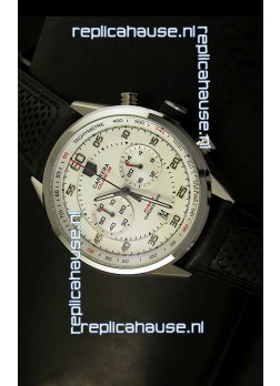 Tag Heuer Carrera Calibre 36 Flyback White Dial Replica Watch - Quartz Movement