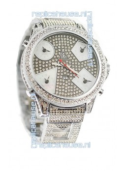 Jacob & Co Diamond Japanese Replica Watch in Grey Diamond Dial