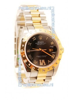 Rolex DateJust Mid-Sized Gold Japanese Replica Watch 