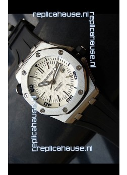 Audemars Piguet Scuba Japanese Replica Watch White Dial