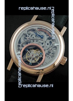 Breguet 4199 Swiss Watch in Grey Skeleton Tourbillon Watch