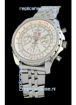 Breitling Bentley 6.75 in Swiss Replica Watch in Off White Dial