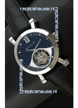 Bvlgari Sotirio Swiss Replica Tourbillon Watch in Blue Dial