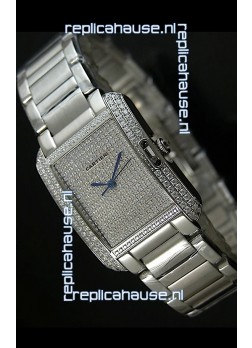 Cartier Tank Anglaise Ladies Replica Watch in Steel Case/Strap