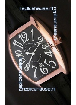 Franck Muller Crazy Hours Japanese Replica Watch in Black Dial