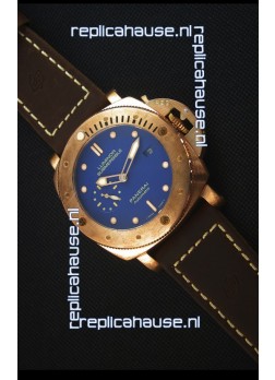 Panerai PAM617T Bronzo Replica Watch - Updated Ultimate Edition Version - Blue Dial