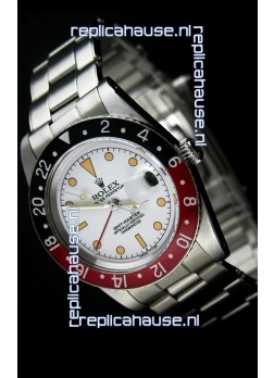 Rolex GMT Master Vintage Edition Swiss Replica Watch in White Dial  