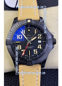 Breitling Avenger GMT 45V32395101B1X1  1:1 Mirror Swiss Replica Watch - Titanium Case