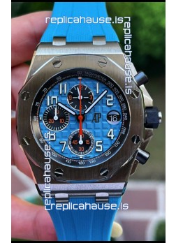 Audemars Piguet Royal Oak Offshore Blue Dial Chronograph 1:1 Mirror Replica Watch - 904L Steel 