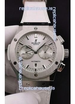Hublot Classic Fusion Chronograph Stainless Steel Casing Silver Dial 1:1 Mirror Replica Watch 