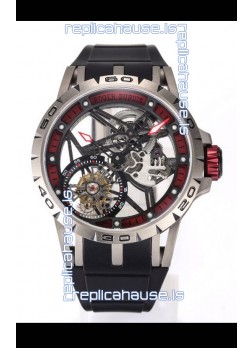 Roger Dubuis Excalibur Spider Flying Tourbillon Skeleton Titanium Casing 45MM  1:1 Mirror Swiss Watch