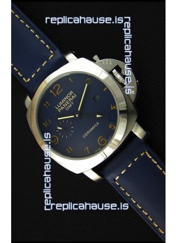 Panerai Luminor Marina GMT Ceramica Stainless Steel Japanese Replica Watch 