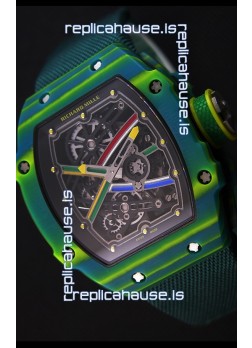 Richard Mille 67-02 Wayde Van Niekerk Forged Carbon Swiss Replica Watch 