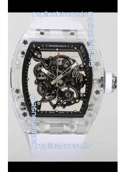 Richard Mille RM055 Transparent Sapphires Casing with Genuine Tourbillon Super Clone Watch