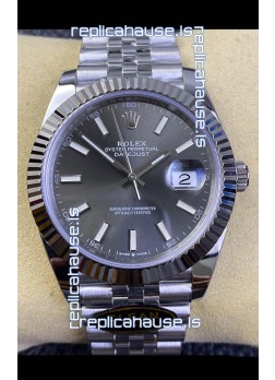 Rolex Datejust 41MM Cal.3135 Movement Swiss Replica Watch in 904L Steel  / Grey Dial