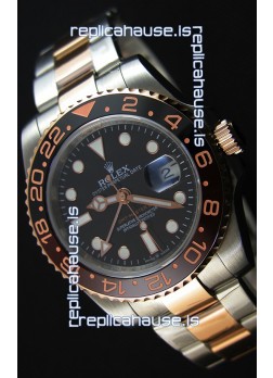 Rolex GMT Masters II 126711CHNR Everose Gold Oyster Steel  Swiss Replica 1:1 Mirror Watch