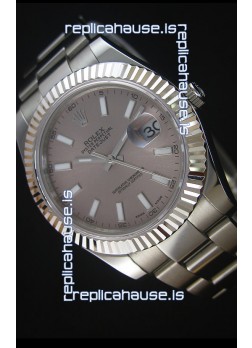 Rolex Datejust Japanese Replica Watch - Grey Dial in 41MM with Oyster Strap
