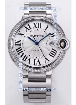 Ballon De Cartier Automatic 1:1 Mirror Swiss Replica Watch in 904L Steel Casing - 36MM