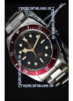 Tudor Heritage Black Bay Red Bezel Swiss Replica Watch 1:1 Ultimate Mirror Replica Edition