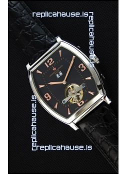 Vacheron Constantin Malte Japanese Tourbillon Replica Watch Black Dial