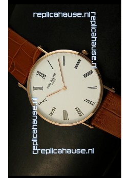 Patek Philippe Calatrava Ulta-Thin Japanese Replica Watch - 4MM Thick