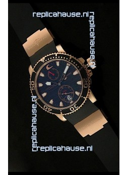 Ulysse Nardin No.270 Swiss Watch in Black Wave Dial