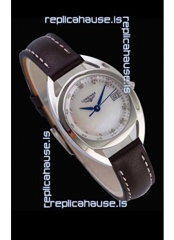 Longines Primaluna Ladies Pearl Dial Swiss Quartz Replica Watch
