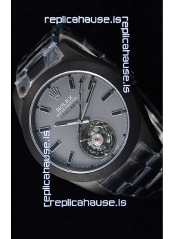 Rolex Milgauss LABELNOIR Tourbillon Swiss Replica Watch PVD Coated Case