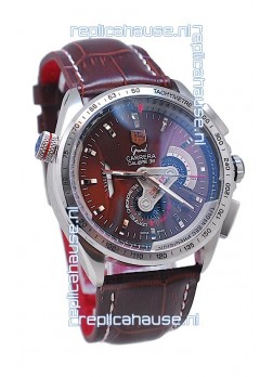 Tag Heuer Grand Carrera Calibre 36 Japanese Automatic Watch in Brown Face