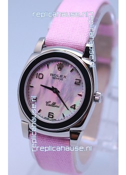 Rolex Cellini Cestello Ladies Swiss Pink Watch in Pearl Face